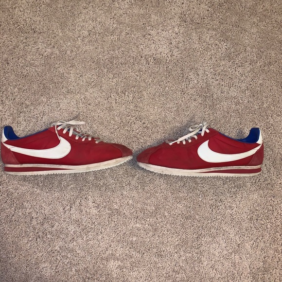 Nike Shoes Rare Red Blue And White Cortez Poshmark